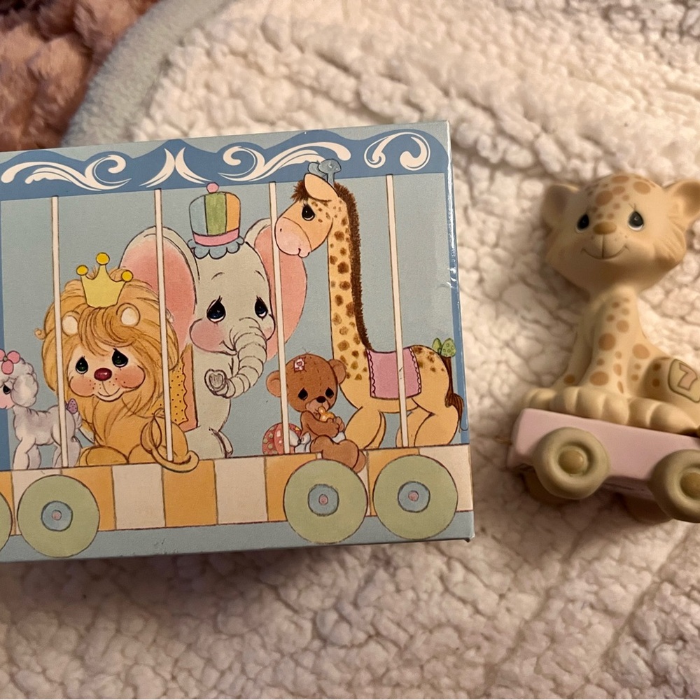Precious Moments birthday train piece